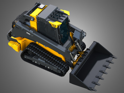 335 P-Tier Compact Track Loader with Forestry Package - Bucket 3D 모델