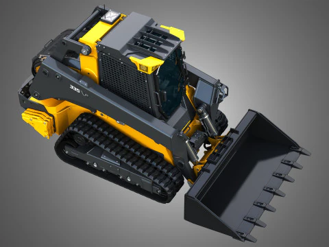 335 P-Tier Compact Track Loader with Forestry Package - Bucket 3D Model