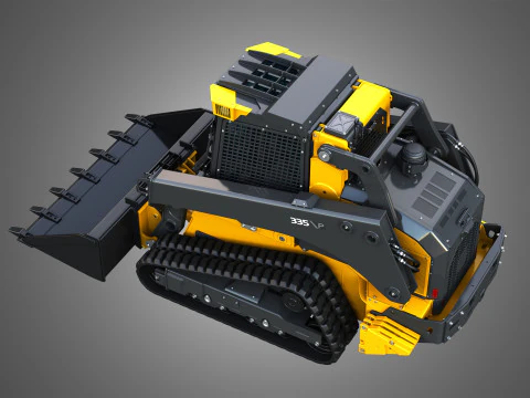 335 P-Tier Compact Track Loader with Forestry Package - Bucket 3D Model