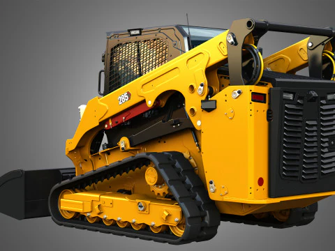 Pala cingolata compatta 285 - Benna Modello 3D