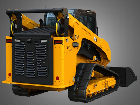 Pala cingolata compatta 285 - Benna Modello 3D