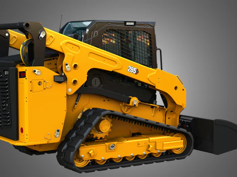 Pala cingolata compatta 285 - Benna Modello 3D