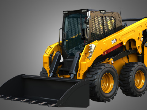 280 Skid Steer Loader - Bucket 3D Model
