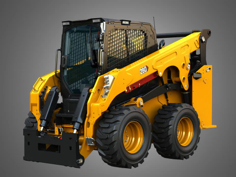 280 Skid Steer Loader - Bucket 3D Model