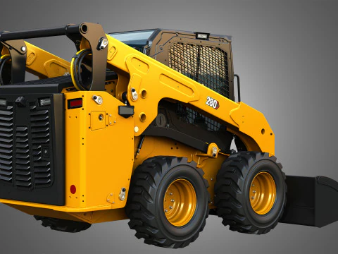 280 Skid Steer Loader - Bucket 3D Model