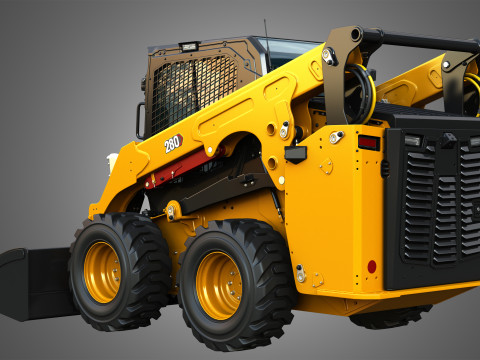 280 Skid Steer Loader - Bucket Model 3D