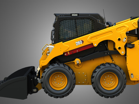 280 Skid Steer Loader - Bucket Model 3D