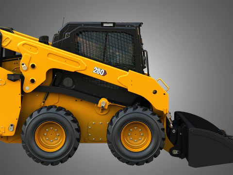 280 Skid Steer Loader - Bucket 3D Model