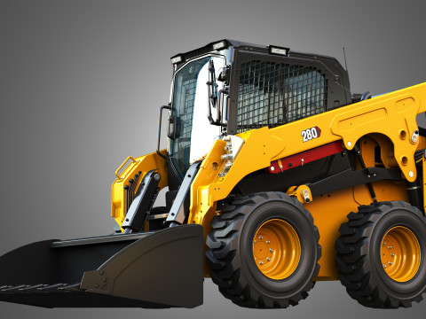 280 Skid Steer Loader - Bucket Model 3D