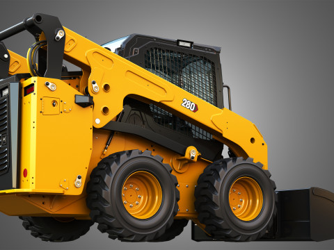 280 Skid Steer Loader - Bucket Model 3D