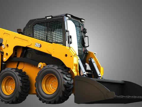 280 Skid Steer Loader - Bucket 3D Model