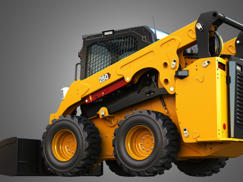280 Skid Steer Loader - Bucket Model 3D