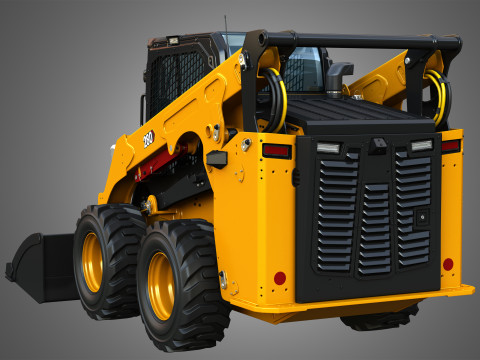 280 Skid Steer Loader - Bucket Model 3D