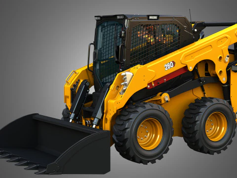 280 Skid Steer Loader - Bucket 3D Model