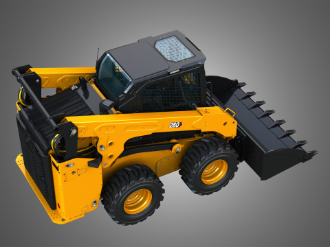 280 Skid Steer Loader - Bucket Model 3D
