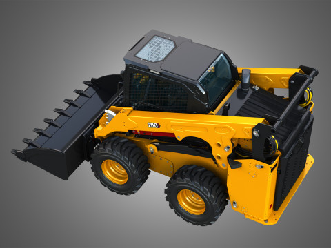 280 Skid Steer Loader - Bucket Model 3D