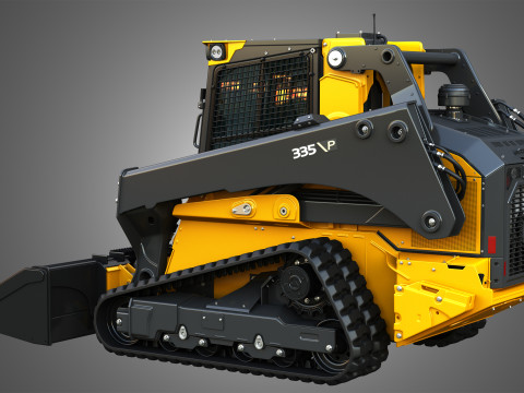 335 P-Tier Compact Track Loader - Bucket 3D Model
