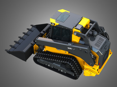 335 P-Tier Compact Track Loader - Bucket 3D Model