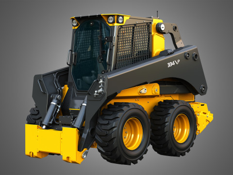 334 P-Tier Skid Steer Loader - Bucket 3D Model