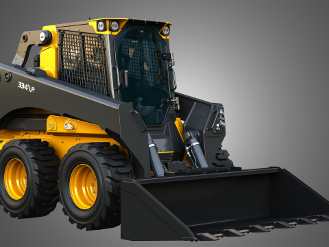 334 P-Tier Skid Steer Loader - Bucket 3D Model
