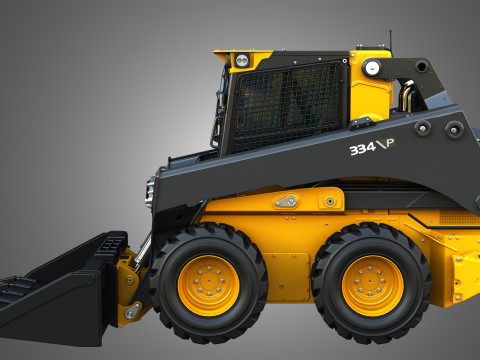 334 P-Tier Skid Steer Loader - Bucket 3D Model