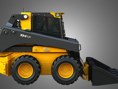 334 P-Tier Skid Steer Loader - Bucket 3D Model
