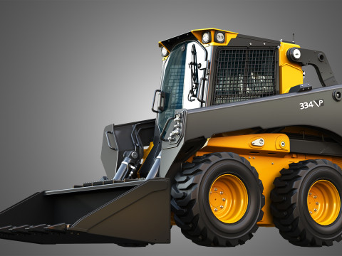 334 P-Tier Skid Steer Loader - Bucket 3D Model
