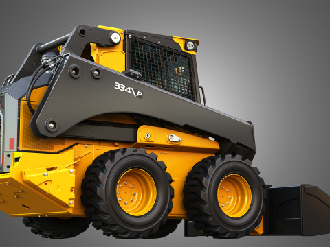 334 P-Tier Skid Steer Loader - Bucket 3D Model