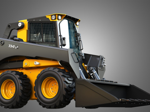 334 P-Tier Skid Steer Loader - Bucket 3D Model