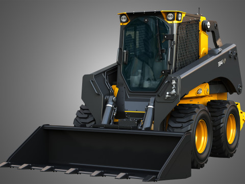 334 P-Tier Skid Steer Loader - Bucket 3D Model