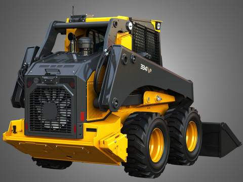 334 P-Tier Skid Steer Loader - Bucket 3D Model