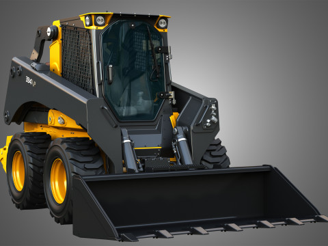 334 P-Tier Skid Steer Loader - Bucket 3D Model