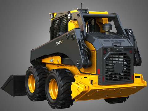 334 P-Tier Skid Steer Loader - Bucket 3D Model