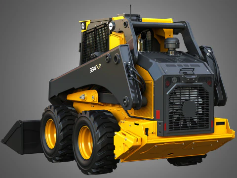334 P-Tier Skid Steer Loader - Bucket 3D Model