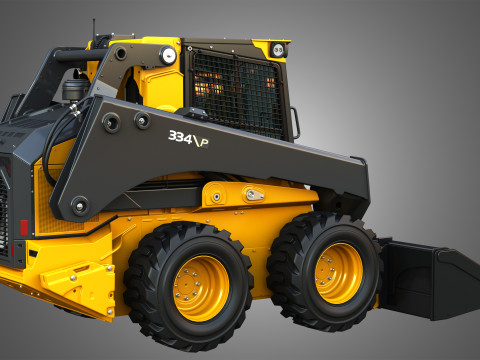 334 P-Tier Skid Steer Loader - Bucket 3D Model