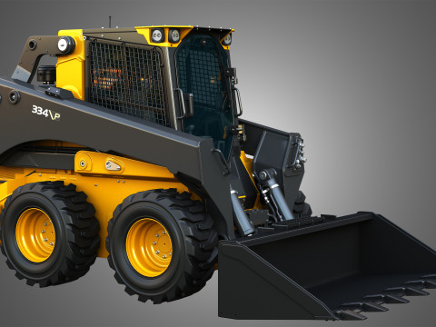 334 P-Tier Skid Steer Loader - Bucket 3D Model