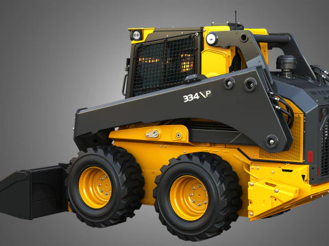 334 P-Tier Skid Steer Loader - Bucket 3D Model