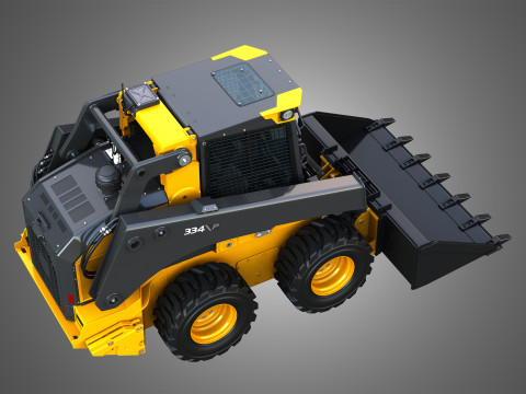 334 P-Tier Skid Steer Loader - Bucket 3D Model