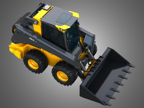 334 P-Tier Skid Steer Loader - Bucket 3D Model