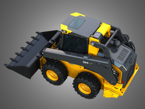 334 P-Tier Skid Steer Loader - Bucket 3D Model