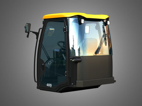 409 AGRI Wheel Loader Cabin Modelo 3D