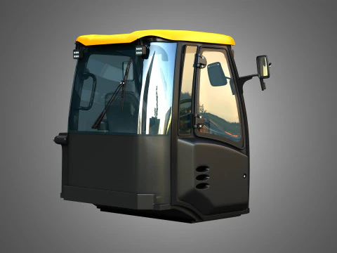 409 AGRI Wheel Loader Cabin 3D Model