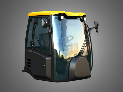 409 AGRI Wheel Loader Cabin 3D Model