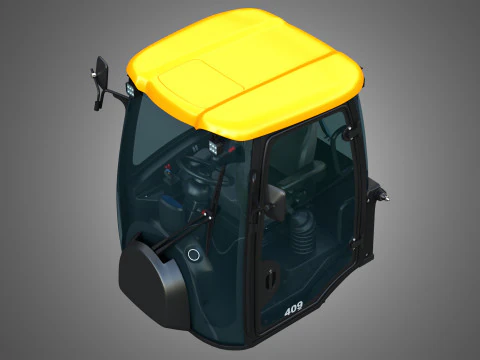 409 AGRI Wheel Loader Cabin 3D Model