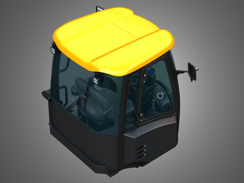 409 AGRI Wheel Loader Cabin Modelo 3D