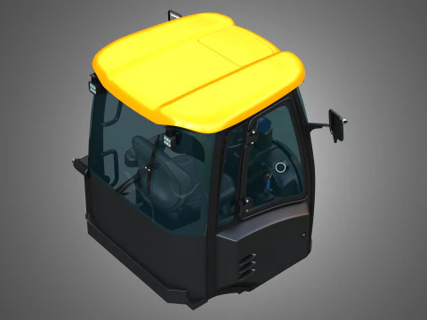 409 AGRI Wheel Loader Cabin 3D Model