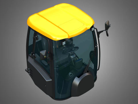 409 AGRI Wheel Loader Cabin 3D Model