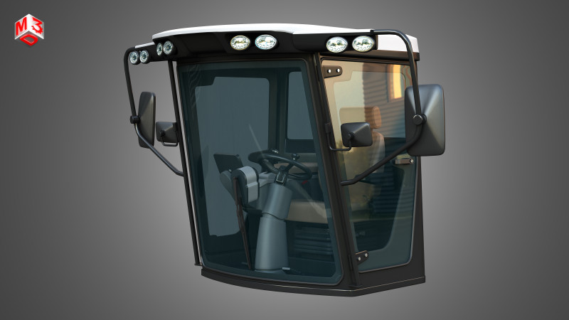 AGRIO Sprayer Dino3 2024 Cabin 3Dモデル .c4d .max .obj .3ds .fbx .stl .blend