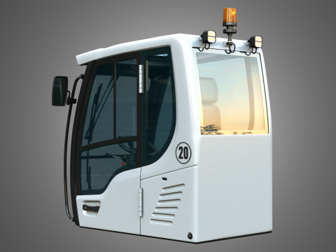 A918 Compact Litronic Excavator Cabin 3Dモデル