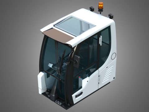 A918 Compact Litronic Excavator Cabin 3Dモデル